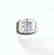 Creation Diamond Ring 12.40Ct 18k W/g Overlay