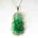Diamond /Guanyin Jade Pendant Grade A 1.24Ct 14k W/g