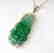 Diamond /Guanyin Jade Pendant Grade A 1.24Ct 14k W/g - 3