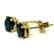 Black Diamond Stud Earrings 1.42Ct 14k Y/g