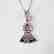 Buddha Pendant Diamond & Sapphire 1.21Ct 14k W/g - 2