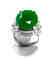 Creation Diamond/ Green Onyx 18. Carat 18k W/G Over - 3