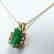 Natural Jade Pendant & Diamond .25CT 14k Y/G - 2