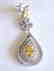Creation Diamond & Fancy Yellow 21.72ct 14k W/G Overlay - 4