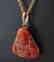 Natural Chinese Red Jade Buddha pendant 14k Y/g - 2