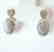 Creation Diamond Oval Earrings 4.28Ct 18k W/g Overlay - 2
