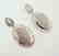 Creation Diamond Oval Earrings 4.28Ct 18k W/g Overlay - 3