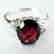 Anniversary Ring Natural Diamond Garnet 3.07Ct 14k W/g - 2