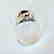 Anniversary Ring Natural Diamond Garnet 1.80Ct 14k W/g - 4