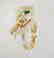 Creation Diamond Juguar Ring 4.67Ct18k Y/g Overaly - 2
