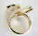 Creation Diamond Juguar Ring 4.67Ct18k Y/g Overaly - 5