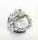 Creation Diamond Juguar Earrings 7.78Ct 18k W/g Overaly - 2