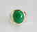 Man's Jade Ring Diamond: .20Ct/Jade 9.26Ct 14k Y/g