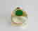 Man's Jade Ring Diamond: .20Ct/Jade 9.26Ct 14k Y/g - 4