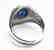 Man's Sapphire, Diamond Ring 4.75Ct 14k W/g - 3