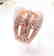 Creation Diamond Ring 2.50Ct 18k R/g Overlay - 2