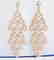 Creation Diamond Earring 7.40Ct 18k Y/g Overlay