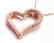 Creation Diamond Heart Pendant 1.20ct 18k R/g Over - 2