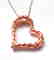 Creation Diamond Heart Pendant 1.20ct 18k R/g Over - 3