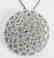 Creation Diamomd Pendant 3.50ct 18k W/g Overlay