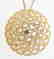 Creation Diamond Pendant 3.50ct 18k Y/g Overlay