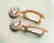 Creation Dia: Dangle Earring 2.45Ct 18k R/g Over - 2
