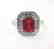 Natural Ruby: 2.14CT Diamond: .22 CT Ring W/G