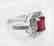 Natural Ruby: 2.14CT Diamond: .22 CT Ring W/G - 5