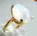 Natural Moonstone Ring 6.15Ct 14k Yellow Gold - 2