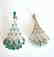 Creation,Diamond&Emerald Earri 9.49Ct 18k W/g Overlay - 3
