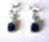 Creation Diamond/Sapphire Earring 10.36Ct 18k W/g - 3