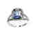 Natural Tanzanite & Diamond Ring 1.73Ct 14k W/g - 3