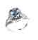Natural Tanzanite & Diamond Ring 1.73Ct 14k W/g - 4