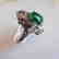 Anniversary Ring Imperial Jade/Diamond 1.04Ct 14k W/g - 2