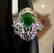 Anniversary Ring Imperial Jade/Diamond 1.04Ct 14k W/g - 3