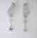 Creation Diamond Earring 22.58Ct 18k W/g Overlay