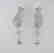Creation Diamond Earring 22.58Ct 18k W/g Overlay - 2