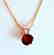 Pendant Garnet Round 1.15Ct 14k Y/g