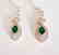 Creation Diamond/Green Garnet Earring 5.50Ct 18k W/g - 3