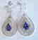 Earrings Natural Diamond & Tanzanite 11.12Ct 14k W/g - 3