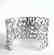Creation Diamond Clips Bangle 9.87Ct 18k W/g Overlay - 7