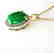 Diamond/Jadeite Jade Grade A Pendant 8.38Ct 14k Y/g