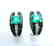 Creation Dia/Emerald Earrings 7.50Ct 18k W/g Overlay - 2