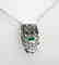 Creation Dia/Emerald Pendant 3.75Ct 18kW/g Overlay - 5