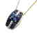 Creation Diamond Sapphire Pendent 3.75Ct 18k W/gOverlay
