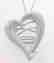 Creation Diamond Heart Pendant 4.80Ct 18k W/g Overlay