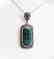 Green Agate Pendant 38.40 Carat 18k R/g Overlay - 2