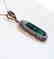Green Agate Pendant 38.40 Carat 18k R/g Overlay - 3