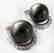 13mm Tahitian Pearl Diamond Earring 1.00Ct 18kW/g - 2