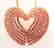 Creation Diamond Heart Pendant 2.45ct 18k R/g Over